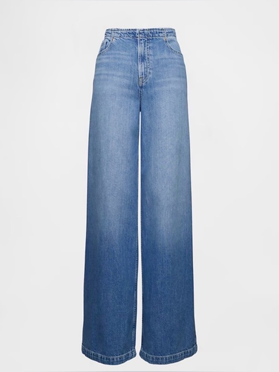 Denim - Gap Baggy Mid Rise Wide Leg Jeans